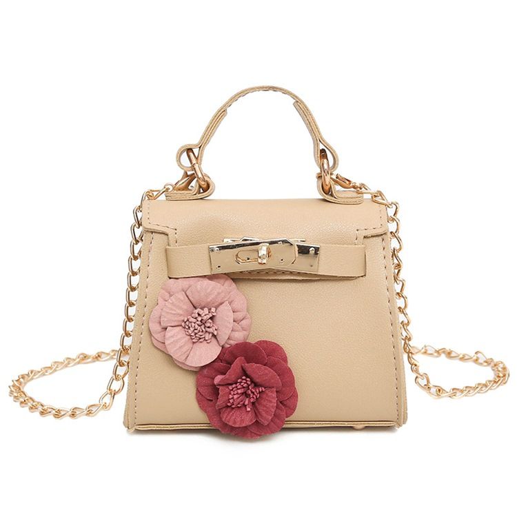 Floral Decoration Chain Crossbody Bag