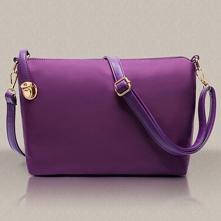 Pu Plissert Plain Flap Bag Sett