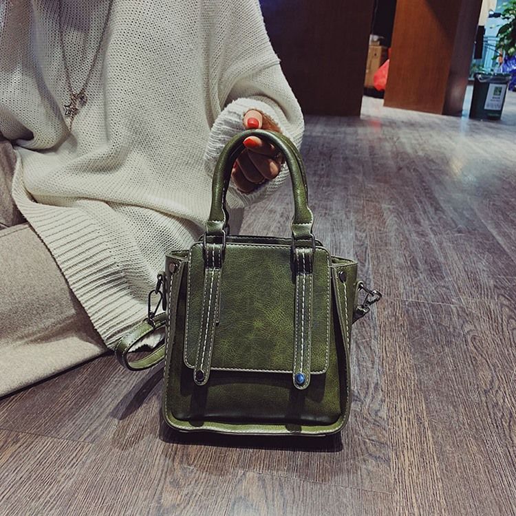 Tråd Pu Koreansk Crossbody-Veske