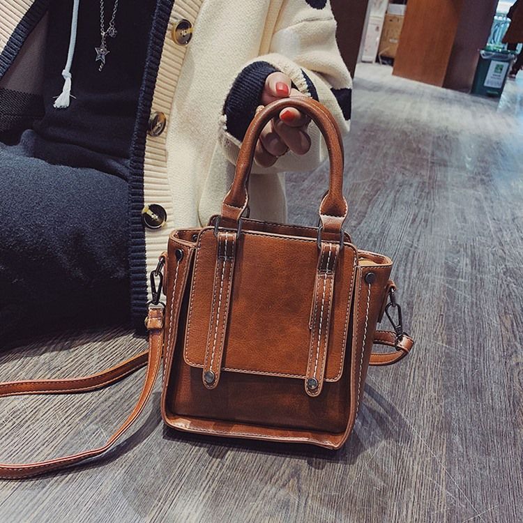 Tråd Pu Koreansk Crossbody-Veske