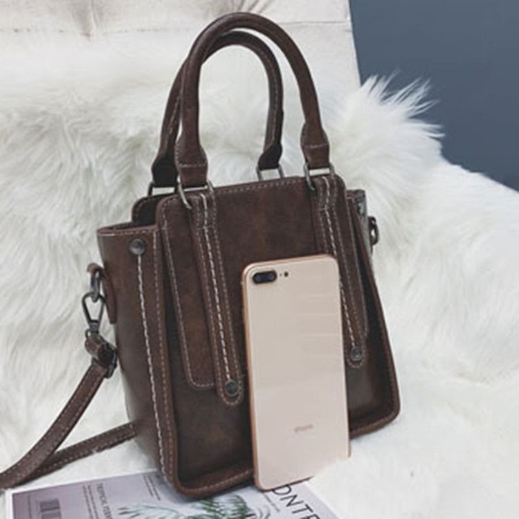 Tråd Pu Koreansk Crossbody-Veske