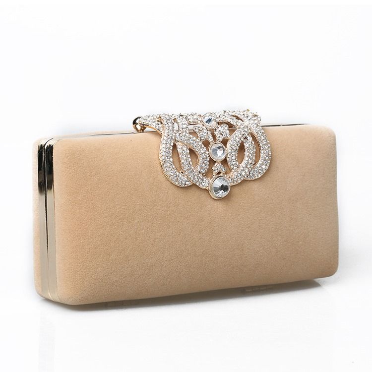 Rhinestone Dekorert Clutch Kveldsveske