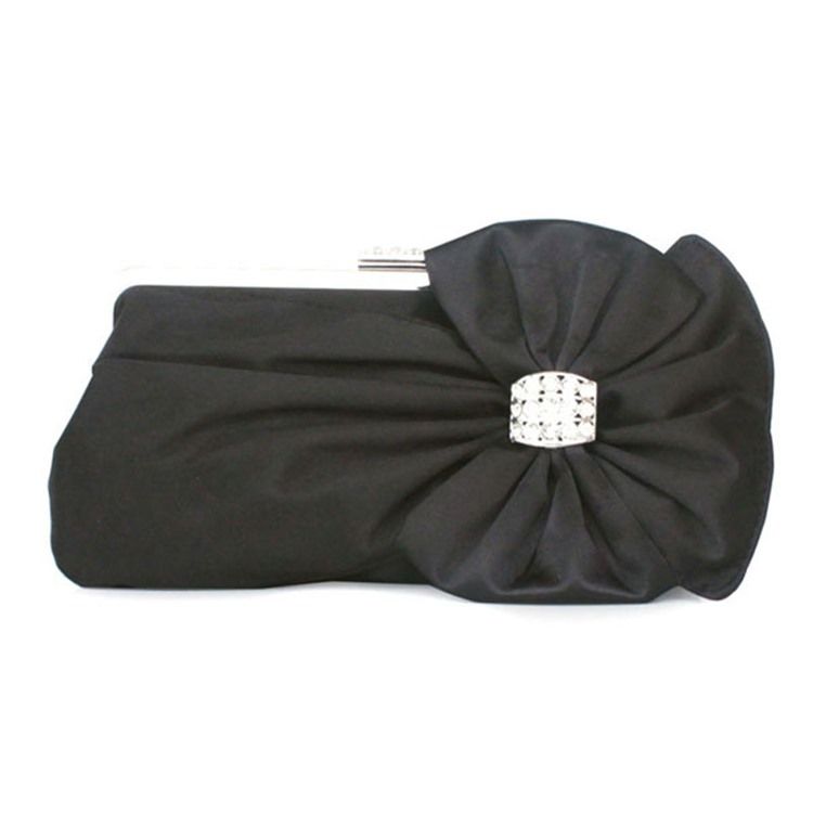 Silke Bowknot Rhinestone Utsmykning Clutch