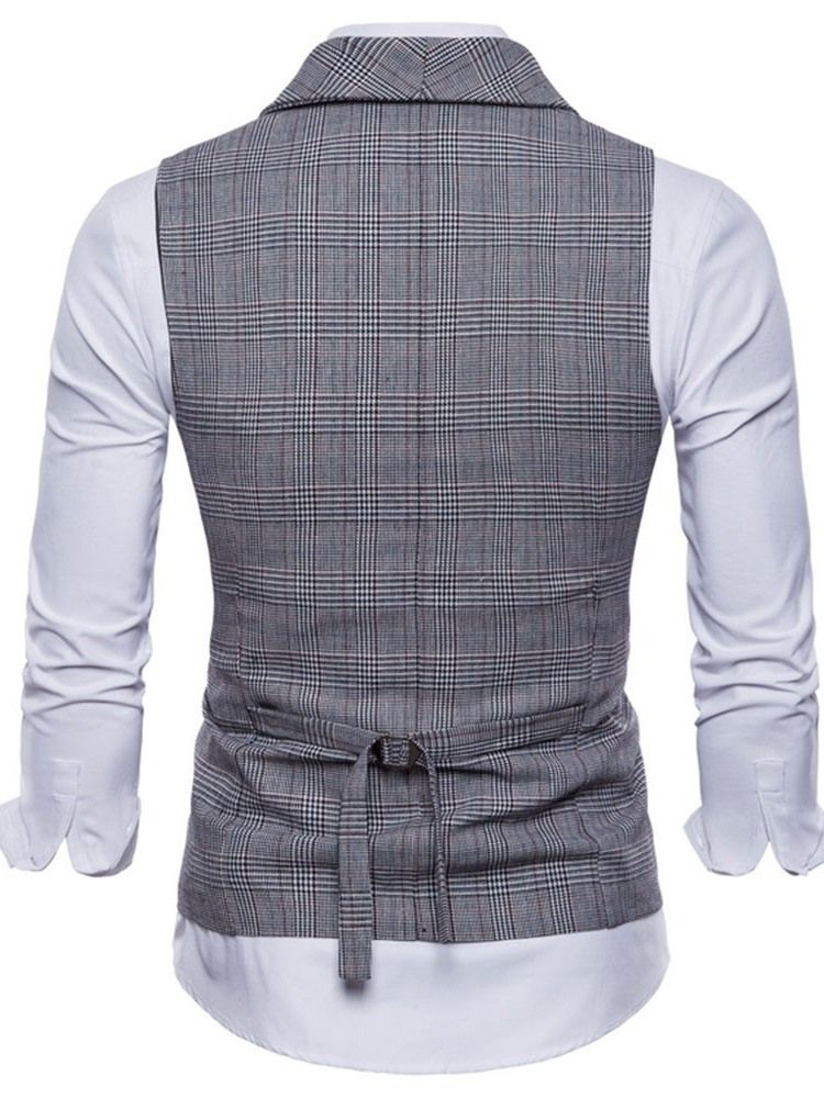 Rutete Casual Vest For Menn