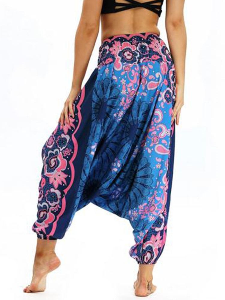 Bohemian Print Yoga Harem Bukser