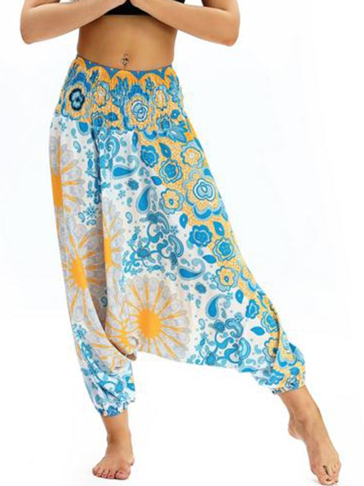 Bohemian Print Yoga Harem Jogger Bukser