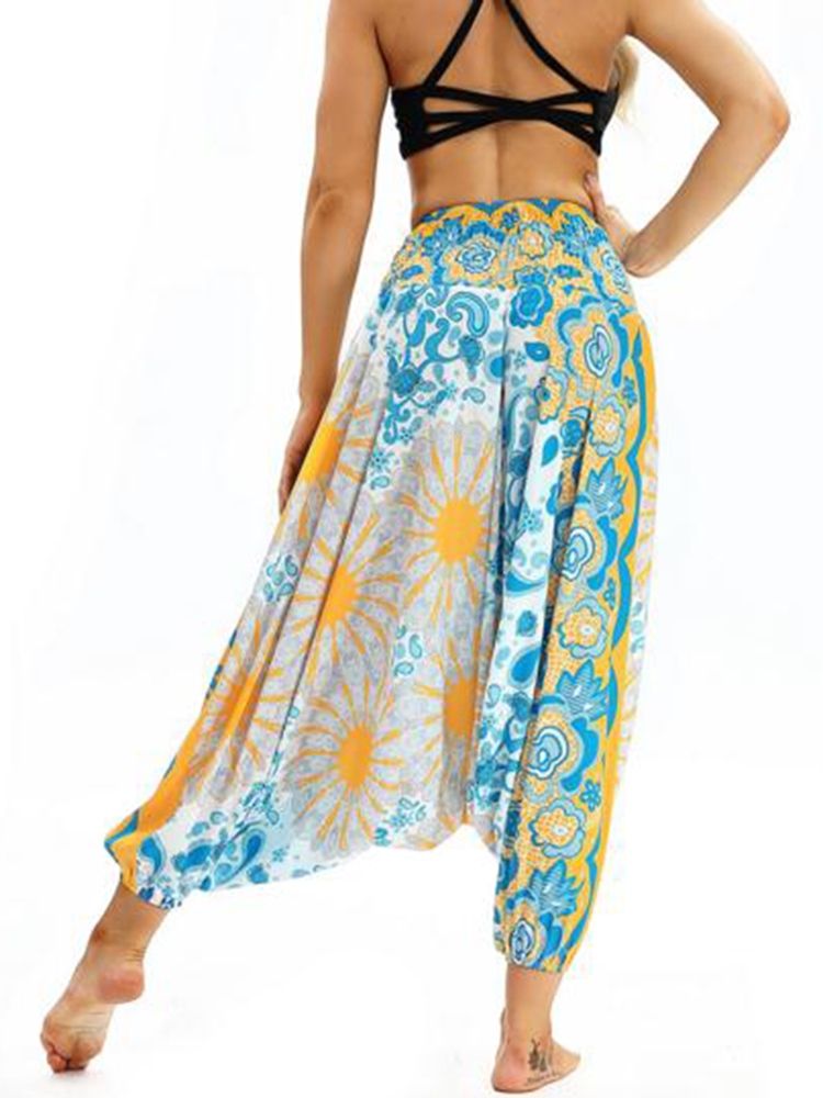 Bohemian Print Yoga Harem Jogger Bukser