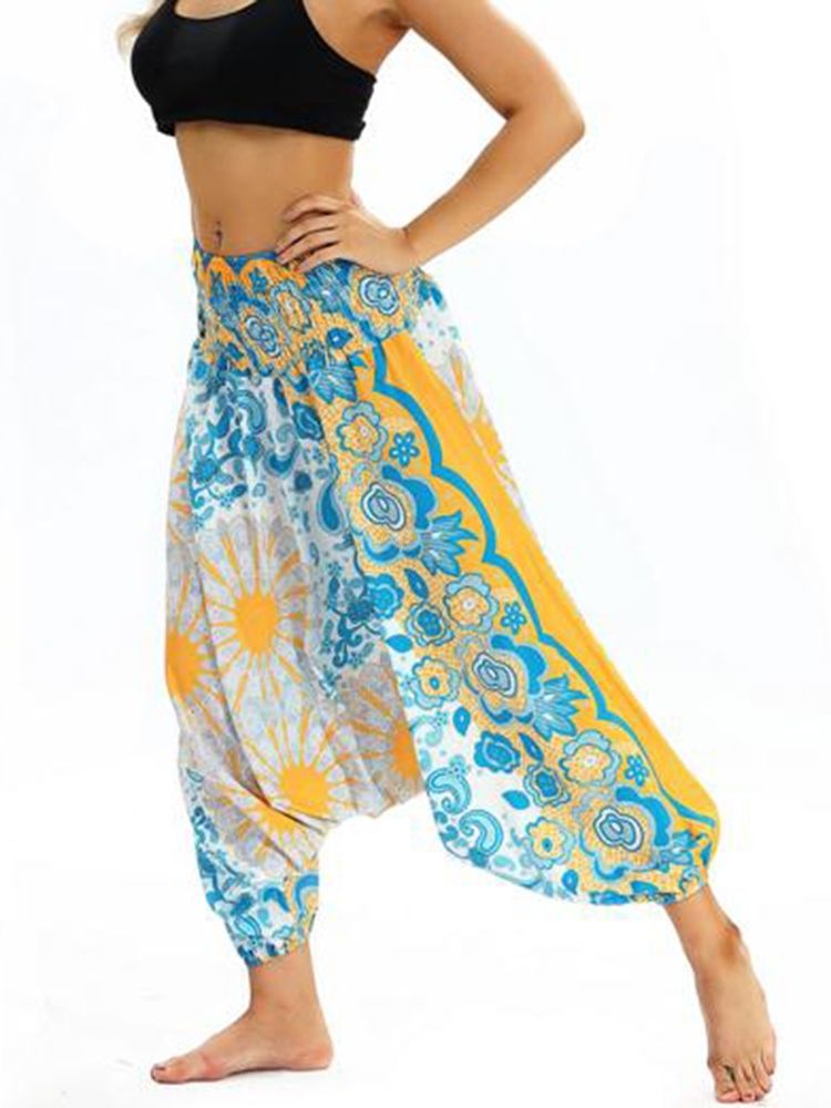 Bohemian Print Yoga Harem Jogger Bukser