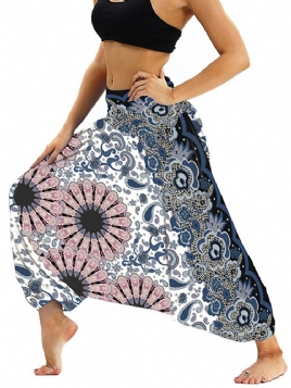 Kvinners Boho Print Polyester Yoga Harem Bukser