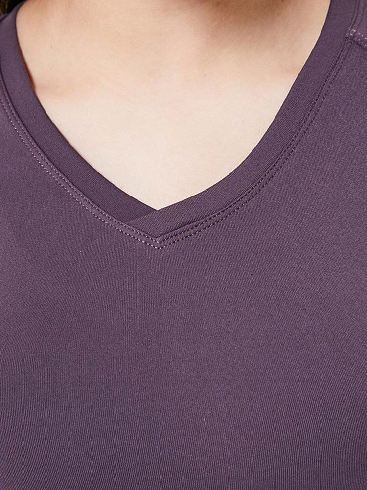 Nylon Quick Dry Solid Yoga Pullover T-Skjorte