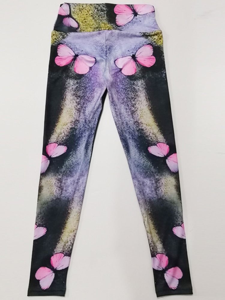 Print Pustende Høyt Midjet Push Up Gym Sport Yoga Bukser Høy Midje Tiktok Leggings