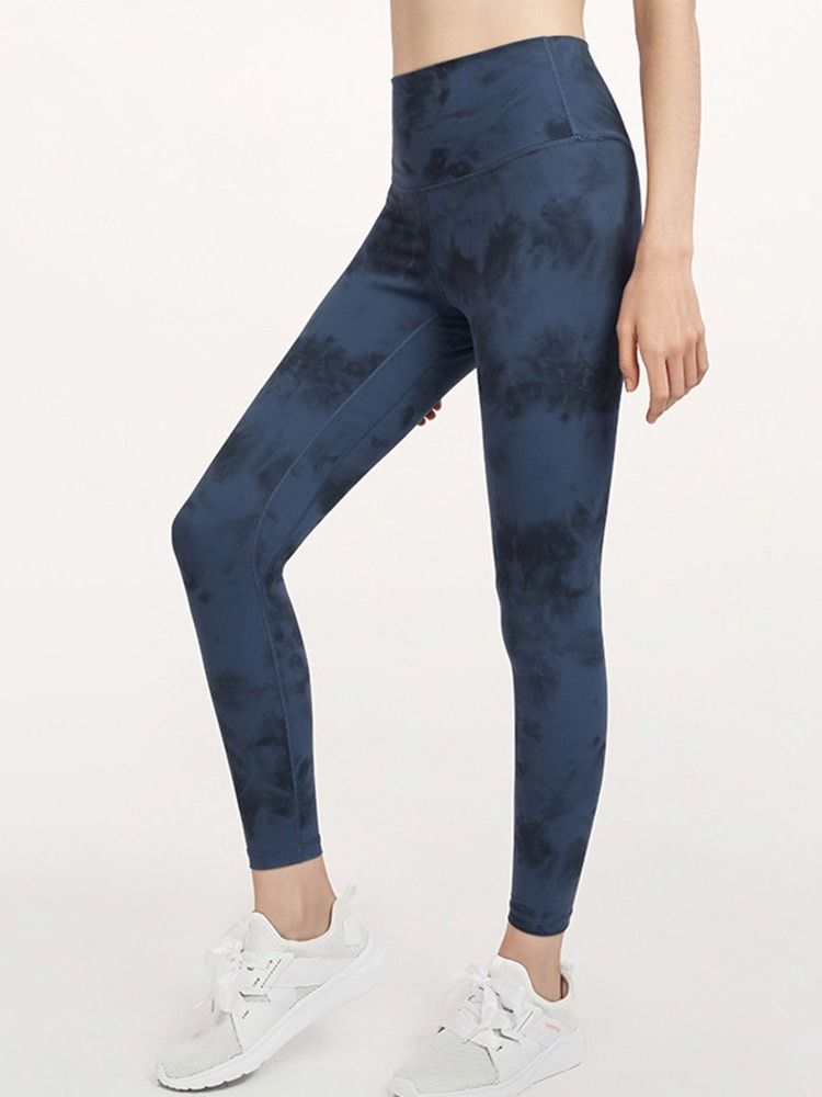 Pustende Kamuflasje Nylon Dame Badmintonbukser Yogabukser Høy Midje Tiktok Leggings