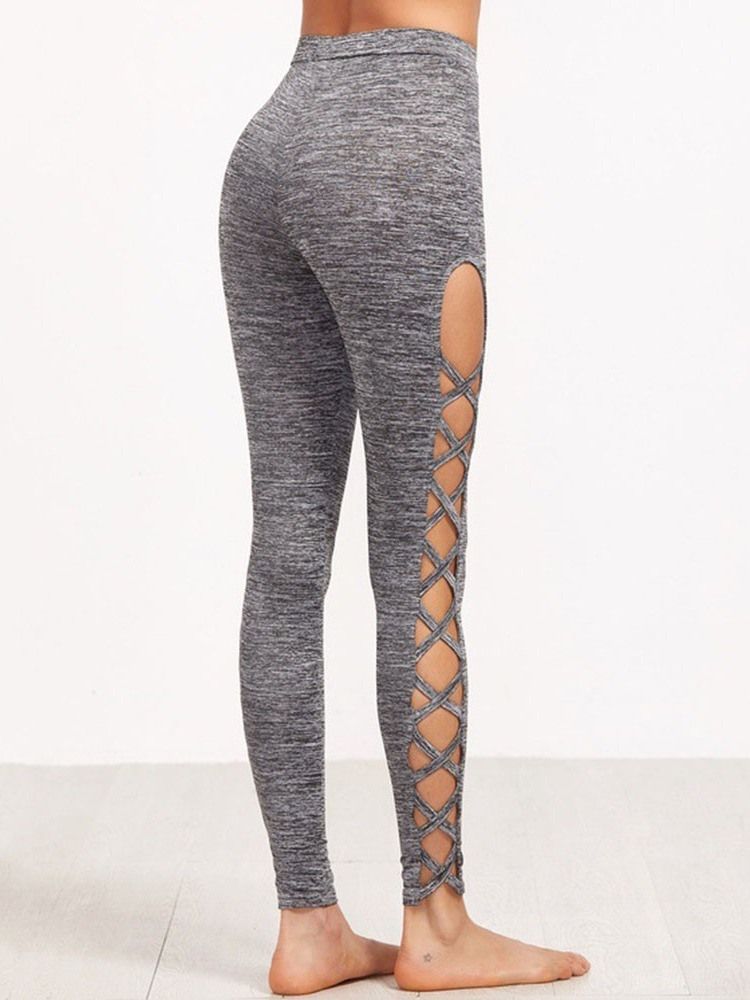 Quick Dry Ankellengde Løpebukser Yogabukser Høy Midje Tiktok Leggings