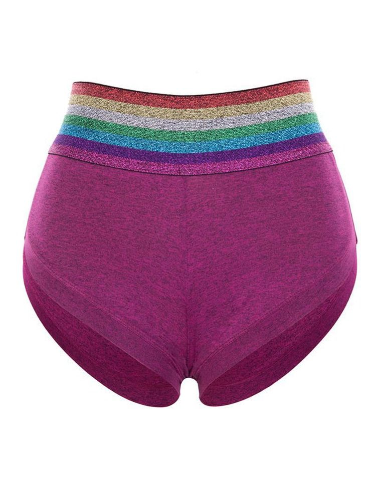 Rainbow Patchwork Shorts Summer Gym Sports Yoga Bukser