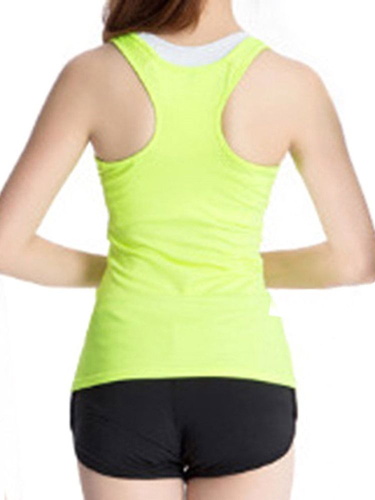 Solid Quick Dry Anti-Sweat Vest Pullover Sport Topper