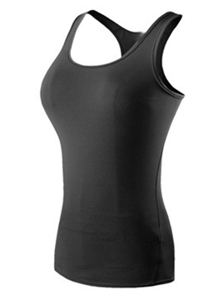 Solid Quick Dry Anti-Sweat Vest Pullover Sport Topper