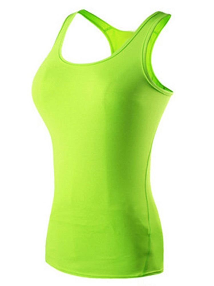 Solid Quick Dry Anti-Sweat Vest Pullover Sport Topper