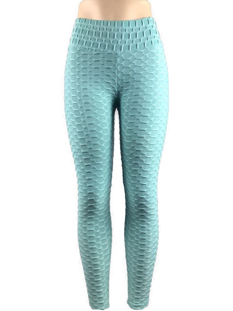 Solide Quick Dry Løpebukser Yogabukser Tiktok Leggings Med Høy Midje