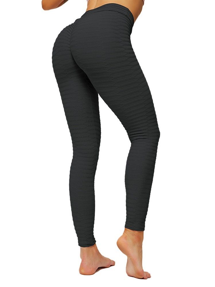 Stripe Nylon Kvinnelige Ankellengde Yogabukser Høy Midje Tiktok Leggings