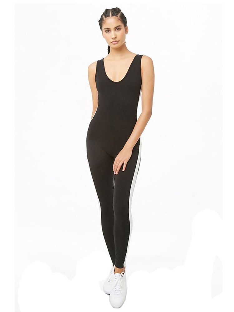 Stripe treningsstudio for kvinner Sport Fitness Yoga Bukser Jumpsuits