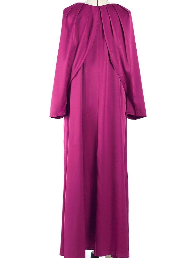 Nine Points Sleeve Rund Hals Ankellang Sommer Pullover Maxi Dress