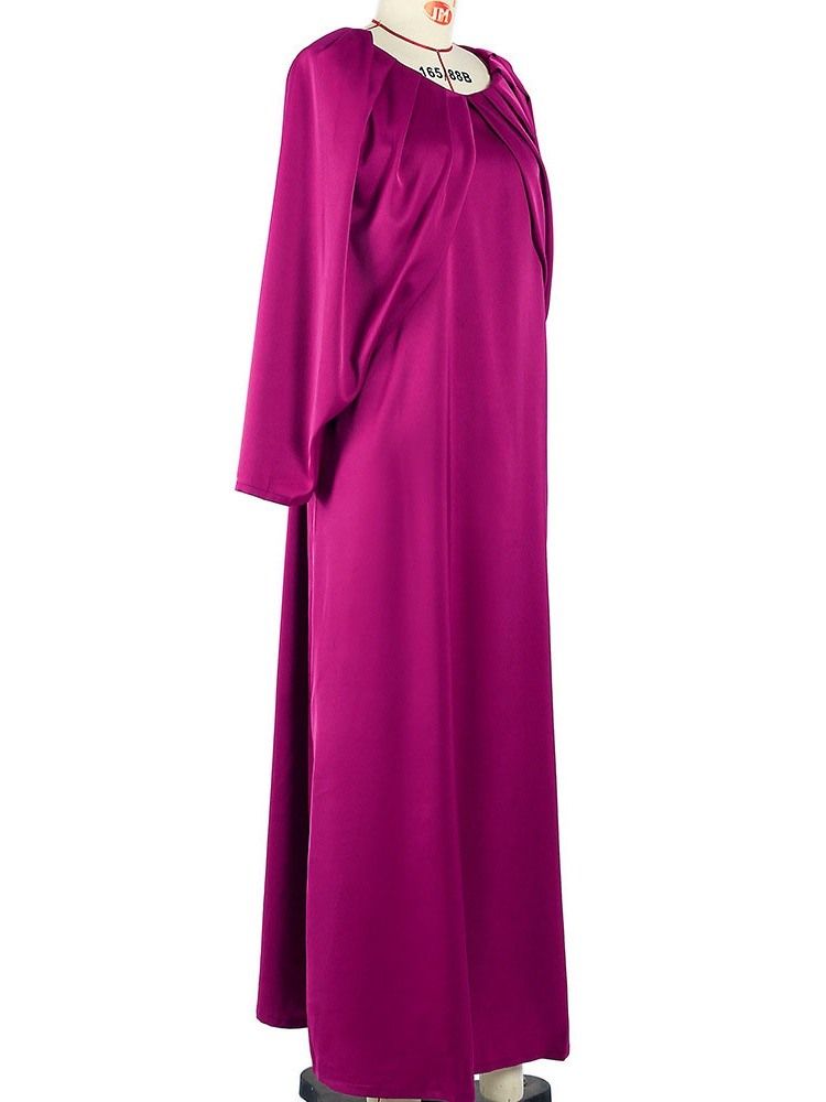 Nine Points Sleeve Rund Hals Ankellang Sommer Pullover Maxi Dress